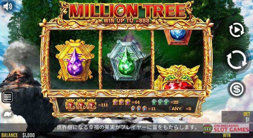 ミリオンツリー スロット