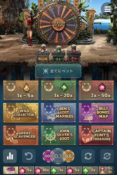 ワンダーカジノのライブカジノゲーム画面