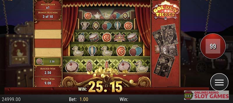 ボーナスゲームのゲームフロー