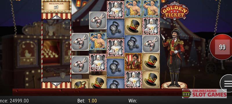 ゴールデンチケット スロットの配当発生