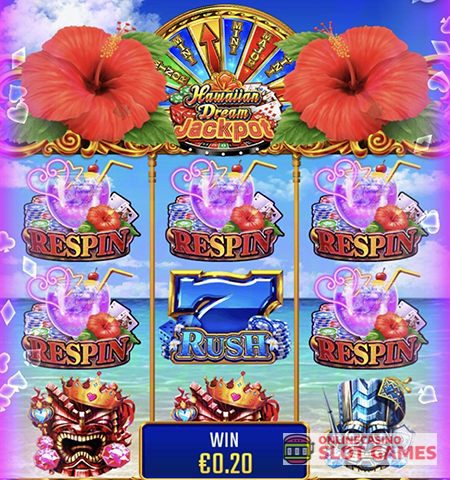 ハワイアンドリーム ジャックポットのフリースピン