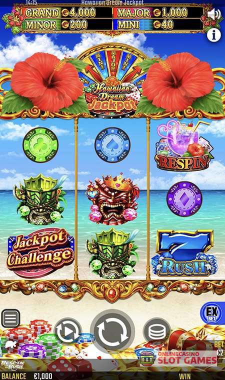 ハワイアンドリーム ジャックポットの遊び方